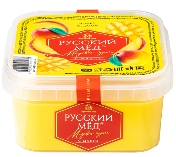 Медовое суфле с манго Русский мёд BOX 650 мл