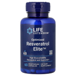 Life Extension, оптимизированный ресвератрол, 60 вегетарианских капсул