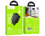 Сетевое зар. устр. Hoco N71 1USB/1С 30W черное