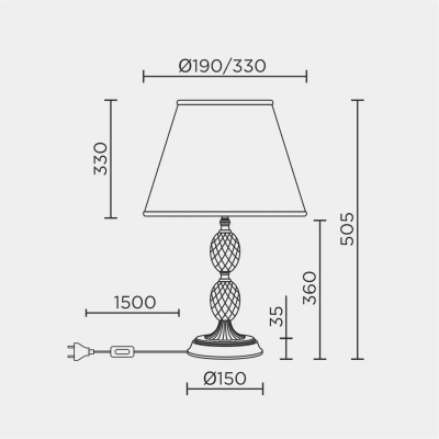 Настольный светильник LED4U L9928 AB