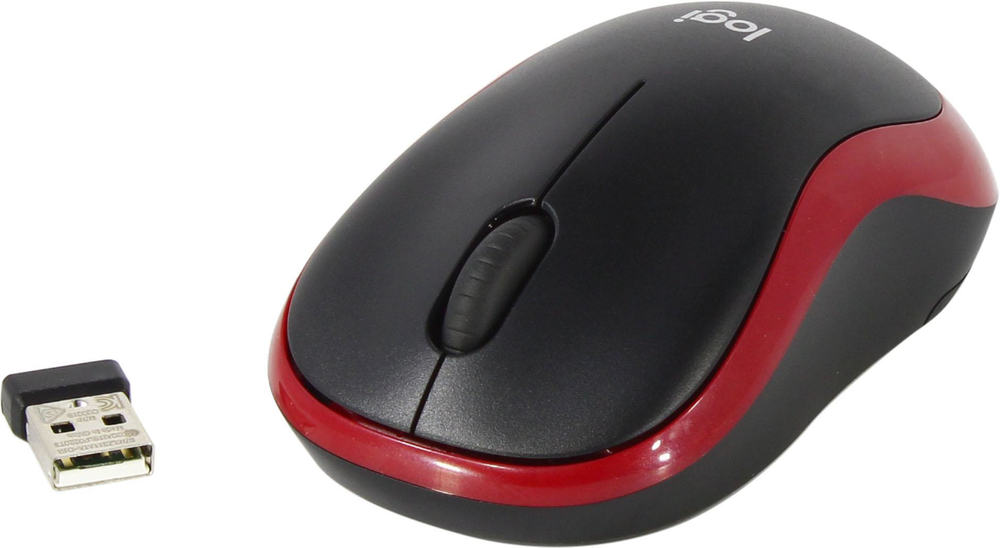 Logitech M186 Wireless Mouse <910-004133> (RTL)  USB  3btn+Roll уменьшенная