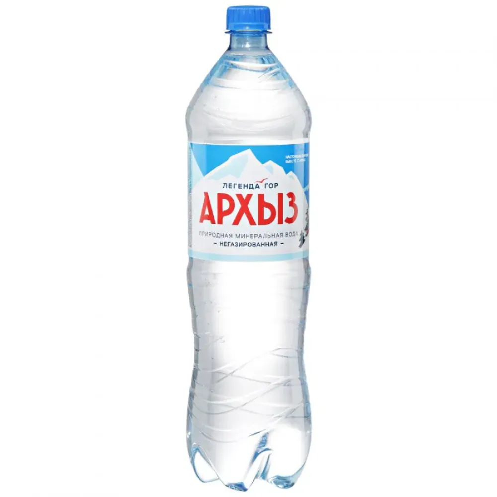 Вода минеральная природная столовая питьевая Легенда гор Архыз 1,5л газ