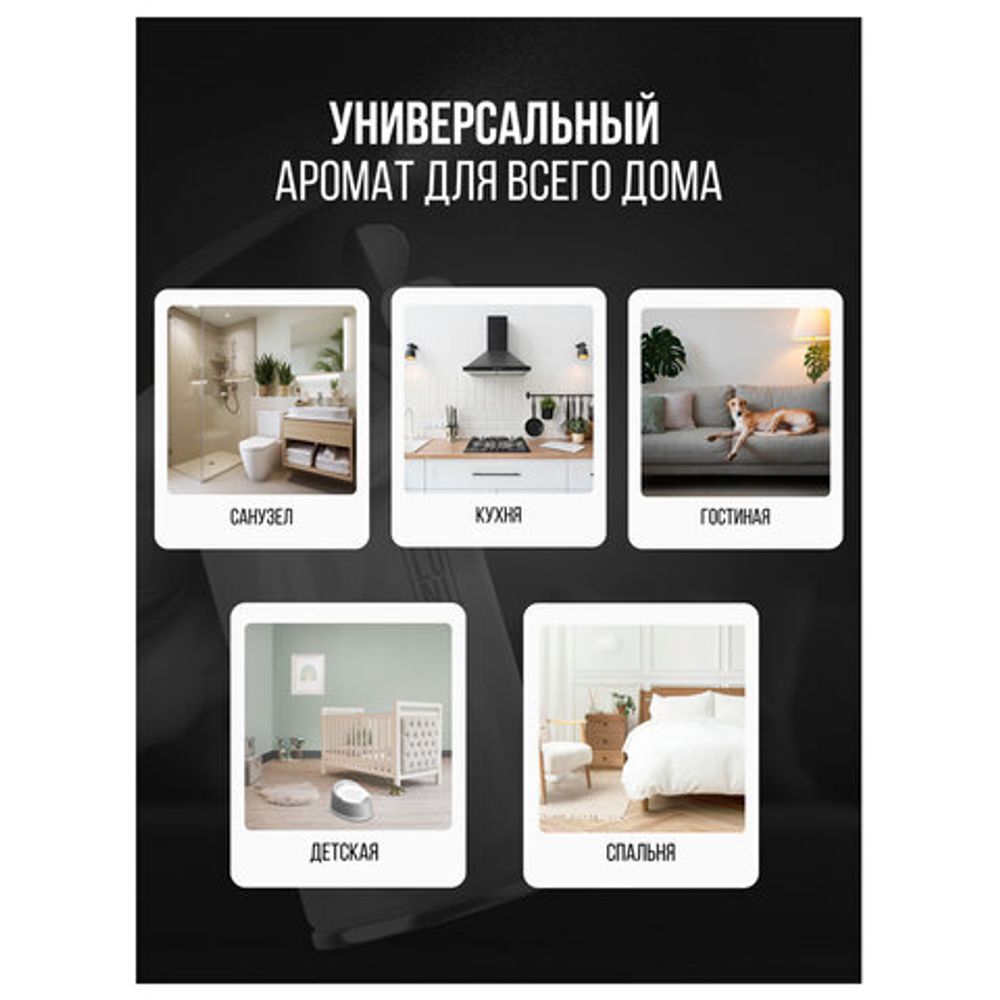 Освежитель воздуха 250 мл, ARLUNI "Кашемир и дерево", сухое распыление, триггер