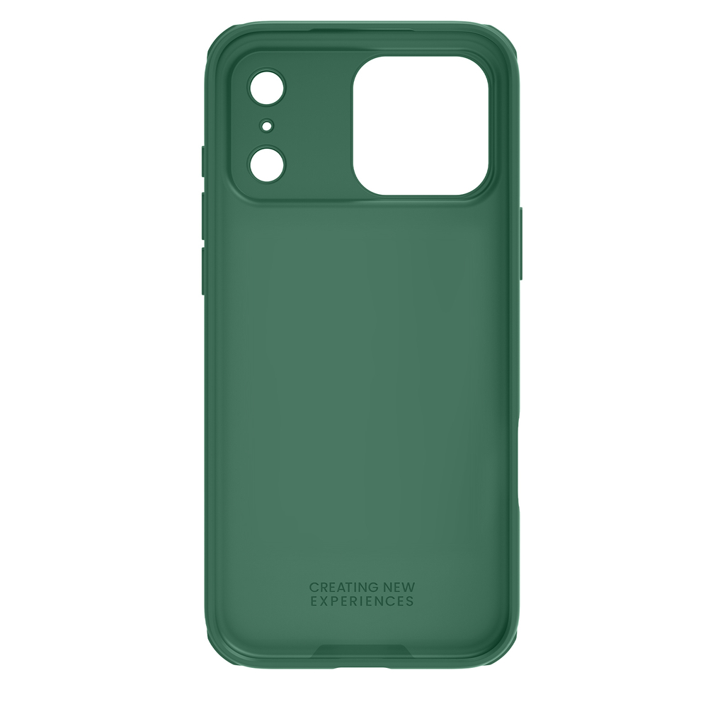 Чехол зеленый (Dark Green) с двойной защитной шторкой для камеры от Nillkin на iPhone 17 Pro Max, серия CamShield Pro