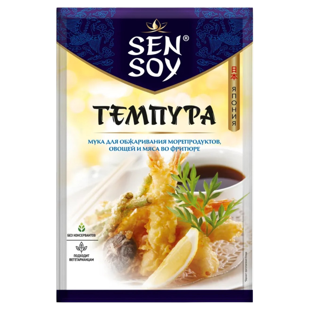 Мука панировочная Сенсой Премиум TEMPURA японская пак 150г