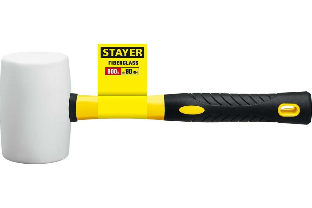 Белая резиновая киянка STAYER 900 г 20533-900