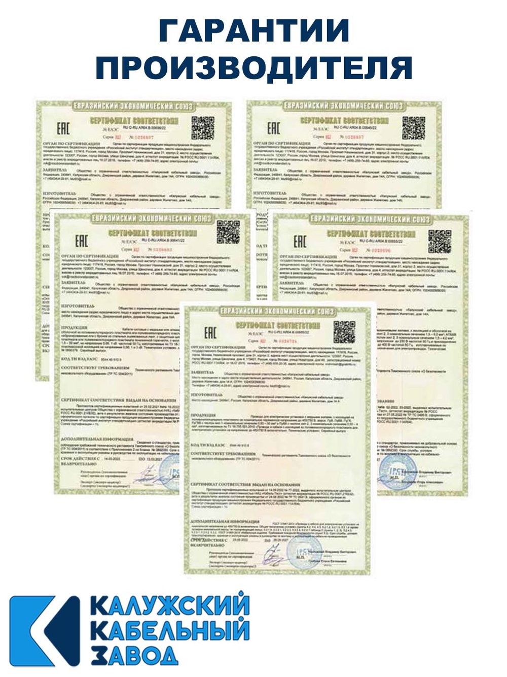Кабель ВВГнг(А)-LS 4х4,0 ГОСТ, 25 метров, Калужский кабельный завод