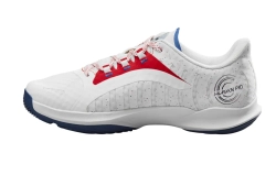 Женские кроссовки для padel Wilson Hurakn Pro - white/wilson red/de ja vu blue