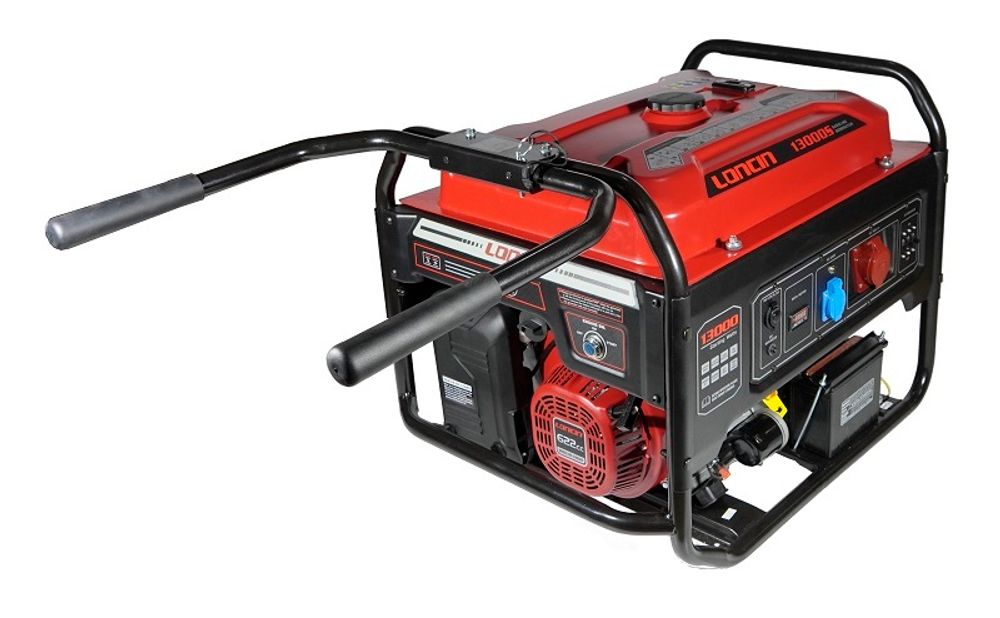 Генератор бензиновый Loncin LC13000S - [9 кВт / 380V] трехфазный