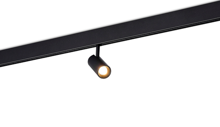 Led светильник Slim Line, Alpha, DC 48В 5Вт, D35xL80 мм, 360Лм, 36°, 3000К, недиммируемый, IP20, Ra90, черный