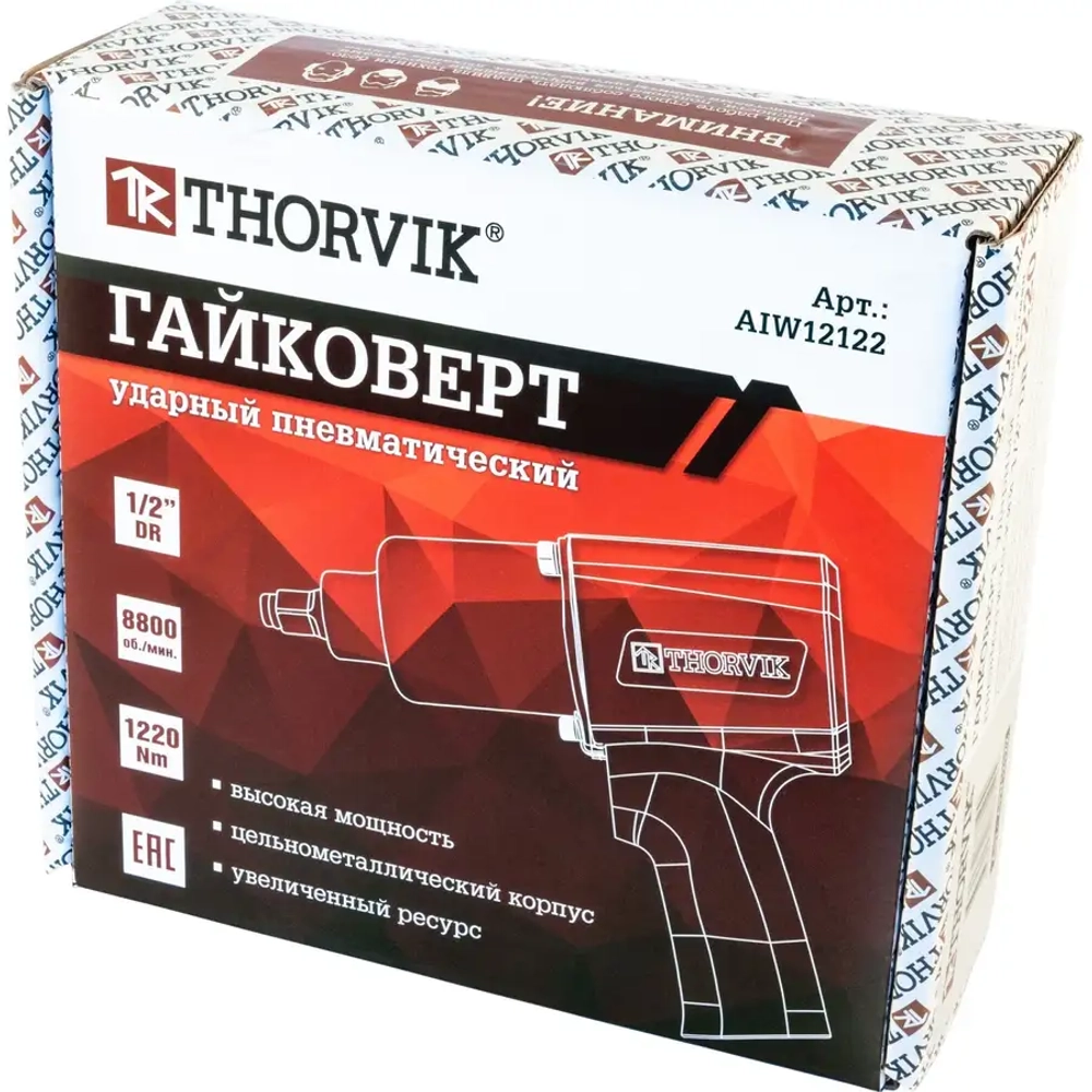 Гайковерт ударный пневматический 1/2" THORVIK AIW12122