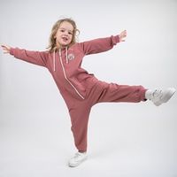 Комбинезон с капюшоном "Пепельная роза" облегченный