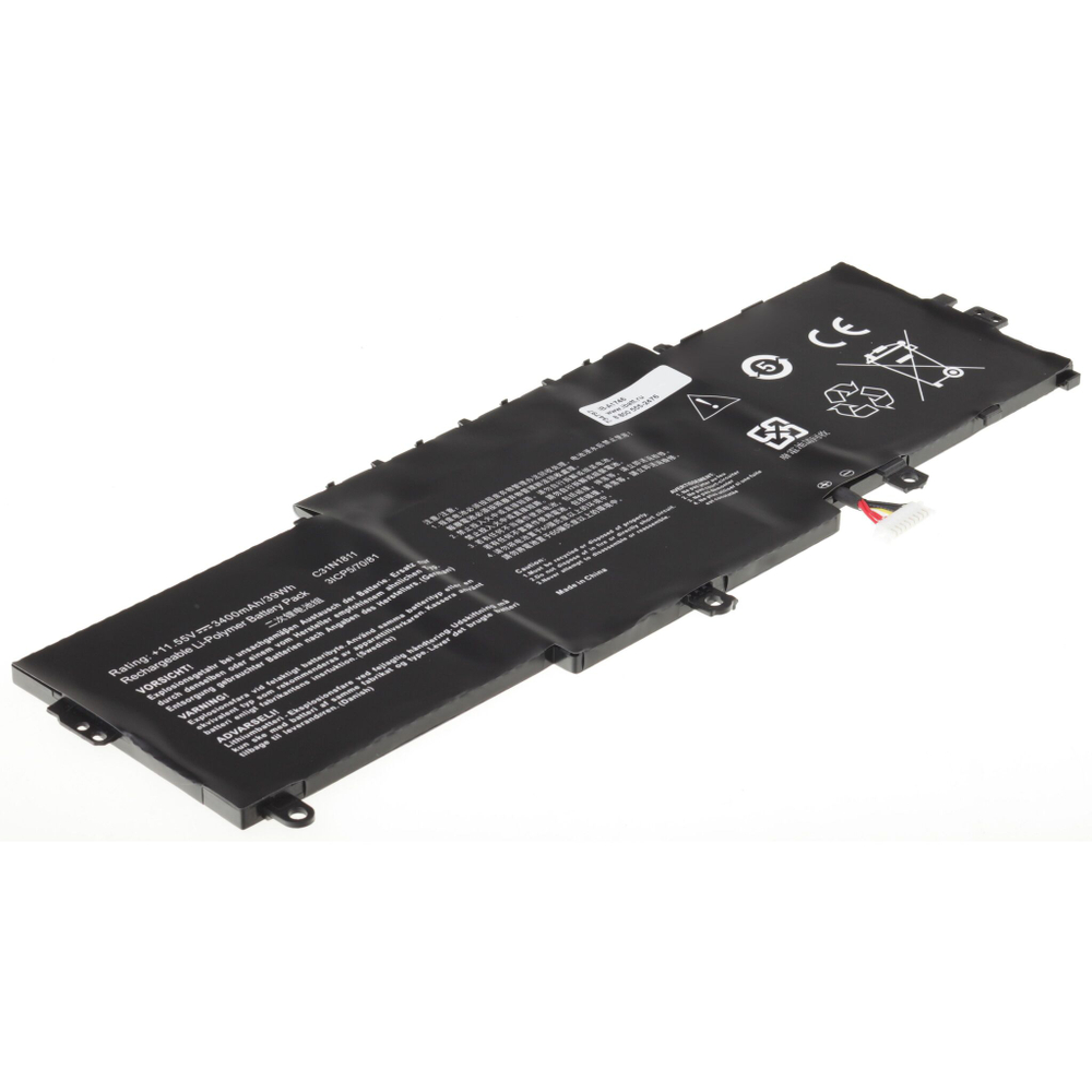 Аккумулятор iBatt 3400mAh для ноутбука Asus ZenBook UX433 (C31N1811)