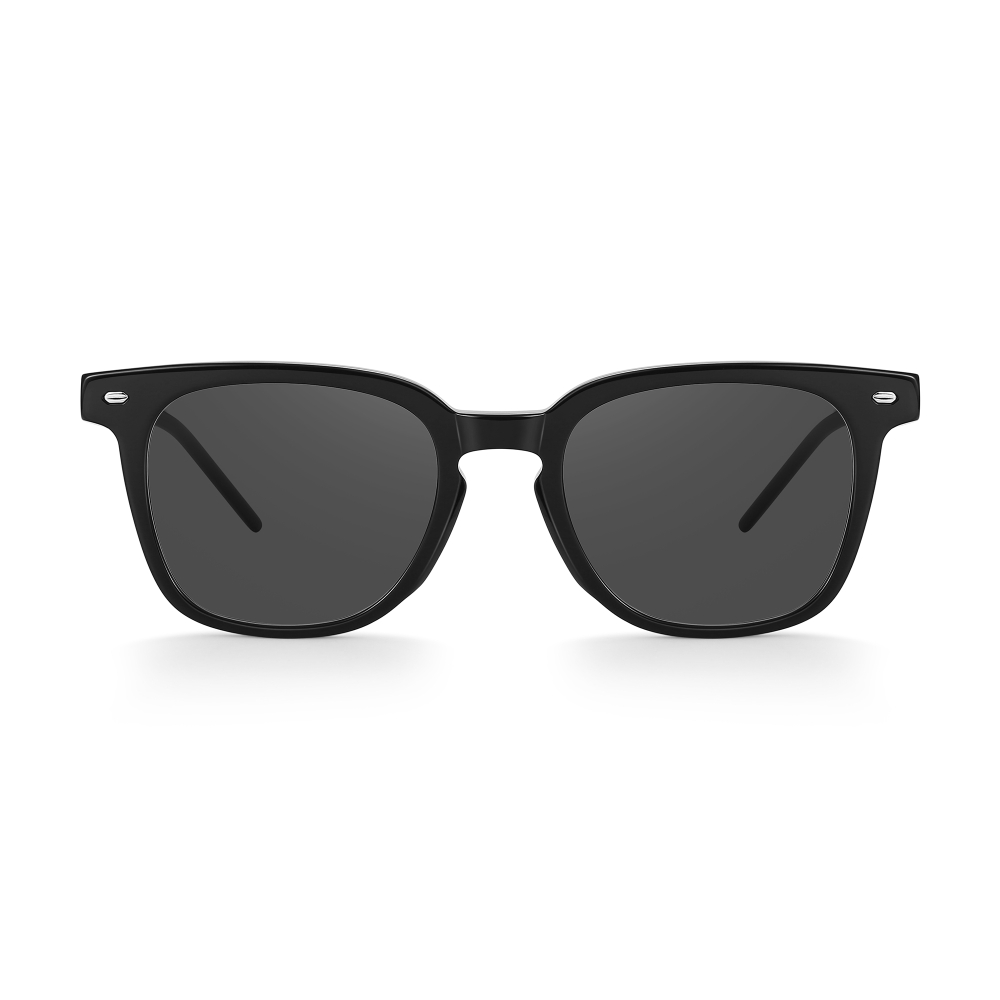 PULAIS Square Sunglasses Unisex Black Yellow Pink