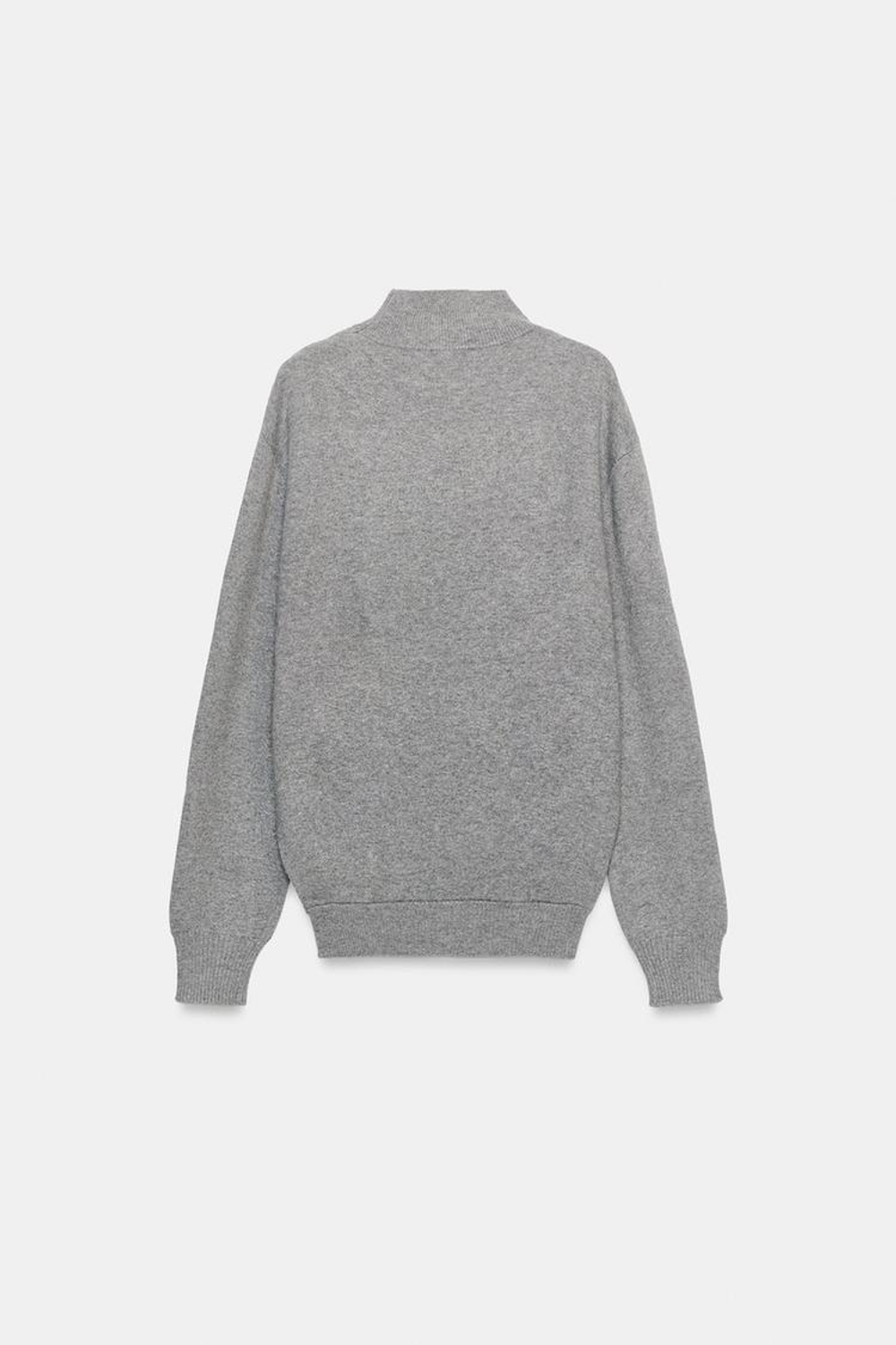 ZARA СВИТЕР СО СКЛАДКАМИ, СЕРЫЙ