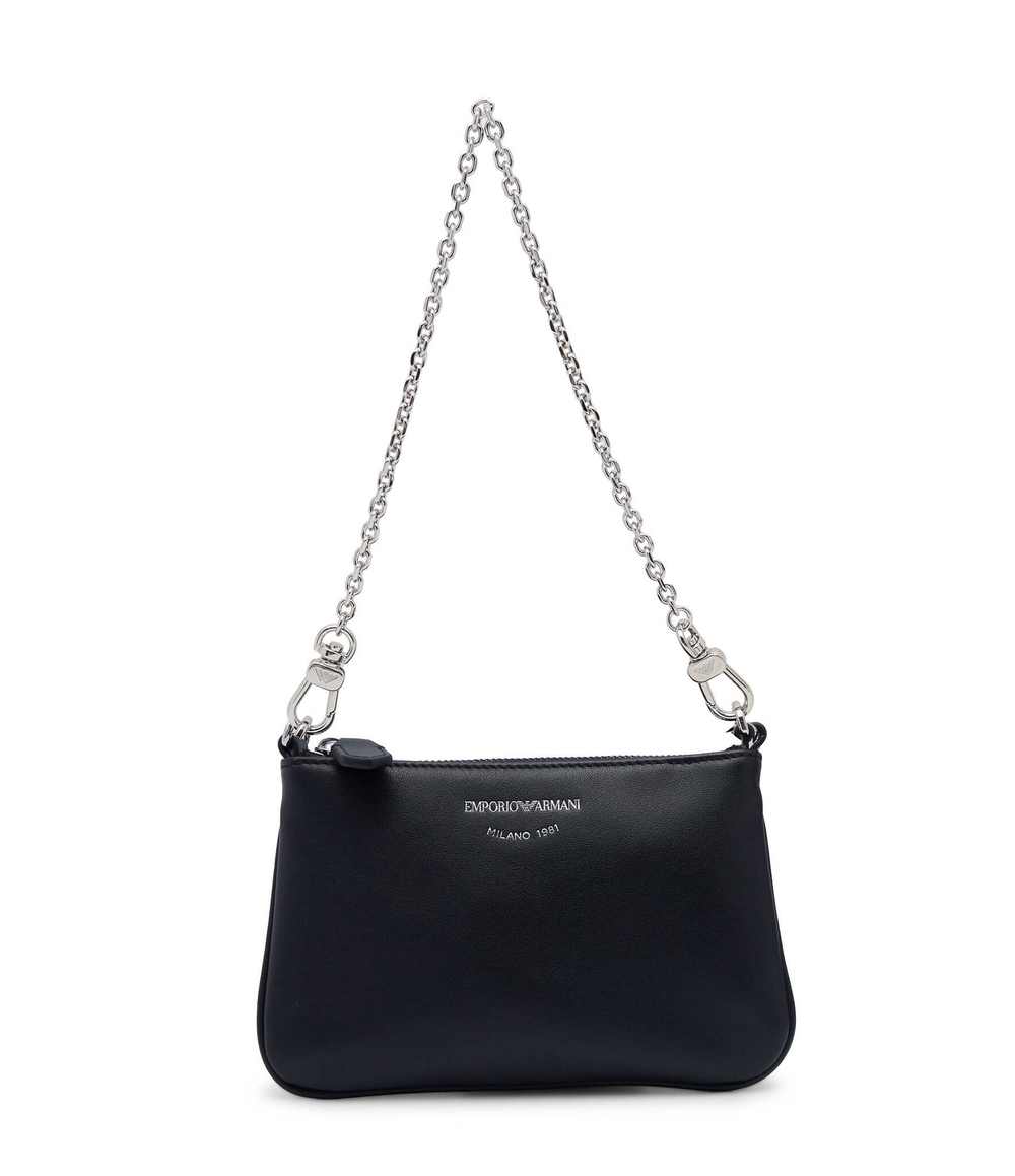 Кожаная сумка через плечо + поясная сумка Emporio Armani - черный(Y3H317 Y478E)