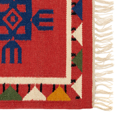 Ковер из шерсти по мотивам чувашских орнаментов 120х180см Tkano Cultural Heritage
