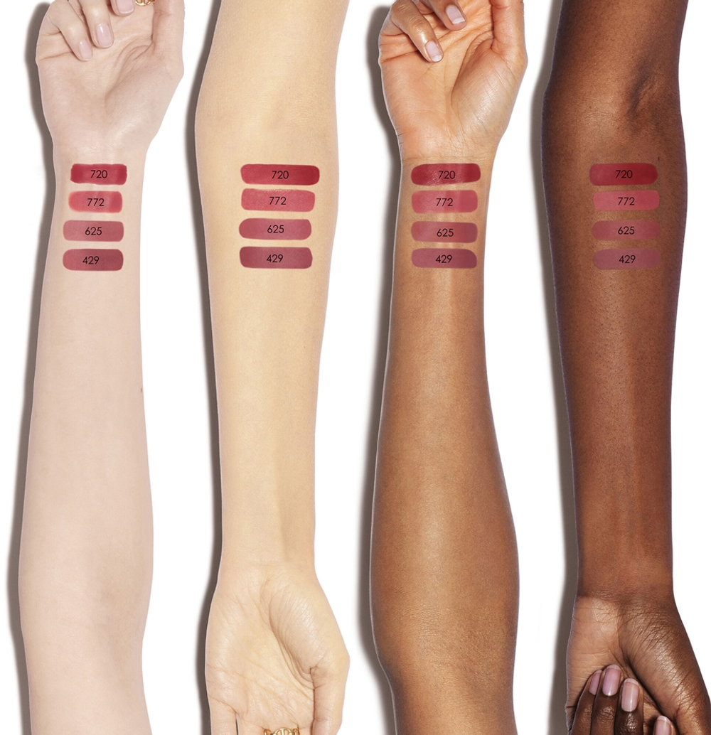 DIOR Rouge Dior - Помада для губ с долгим сроком носки, флакон с возможностью пополнения. оттенок 724 Tendresse Velvet, 3 g