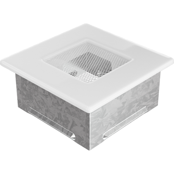 Решетка каминная Kratki Standard Белая 11x11