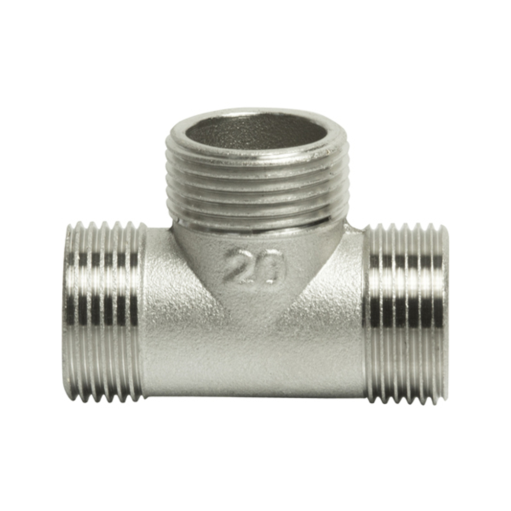 Тройник 3/4'' нар/нар/нар VRT® никель