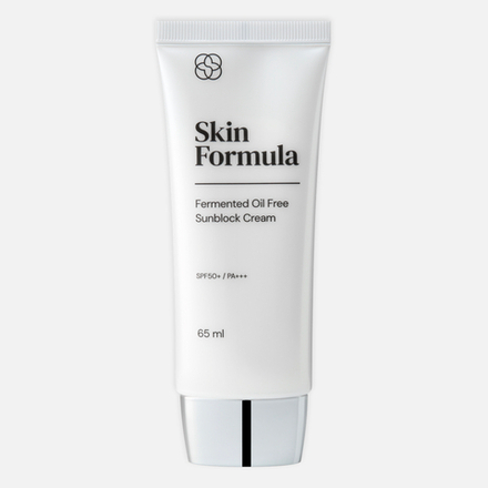 SKIN FORMULA Fermented Oil Free Sunblock Cream SPF50+ PA+++ Cолнцезащитный крем c увлажняющим и успокаивающим действием, 65 гр