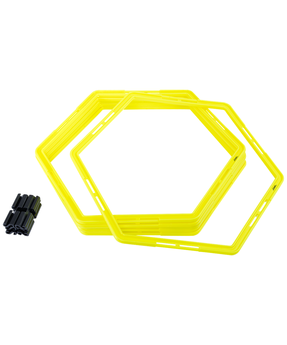 Набор шестиугольных напольных обручей Agility Hoops JA-216, 6 шт.