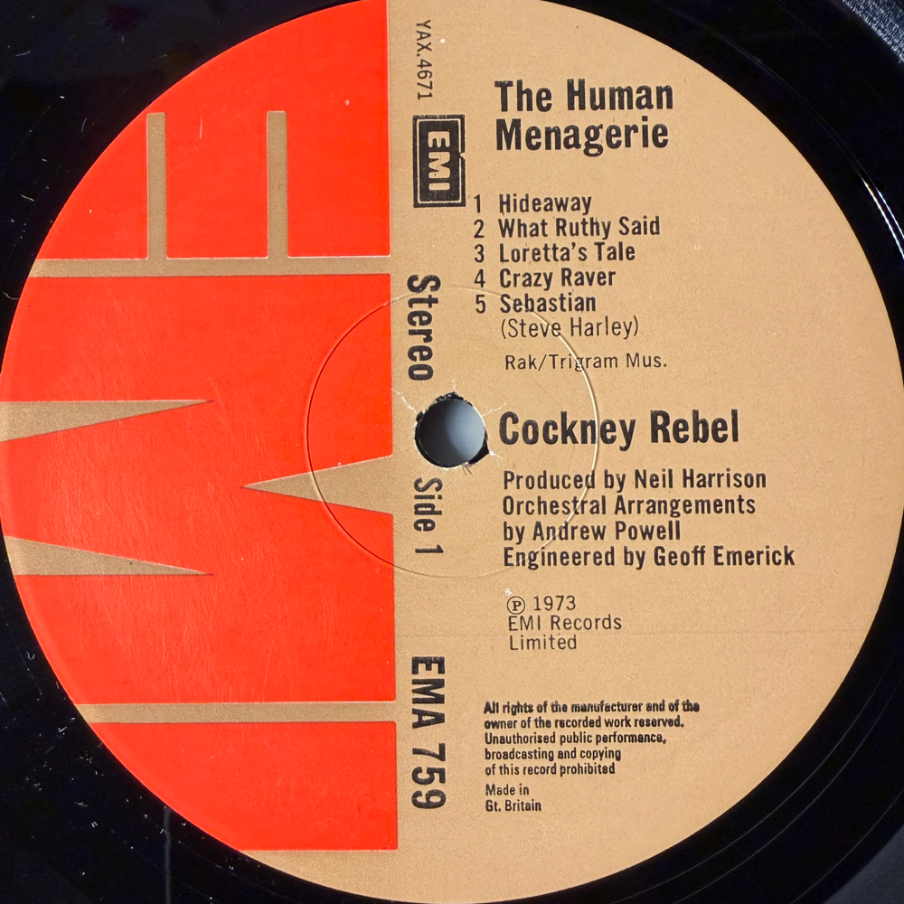 Cockney Rebel - The Human Menagerie (Англия 1973г.)