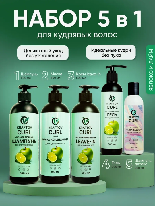 Набор для кудрявых волос