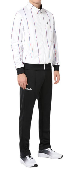 Мужской теннисный костюм Australian Double Jumpsuit With Stripes - bianco