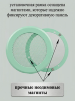 Решетка вентиляционная на магнитах КП100 Мята