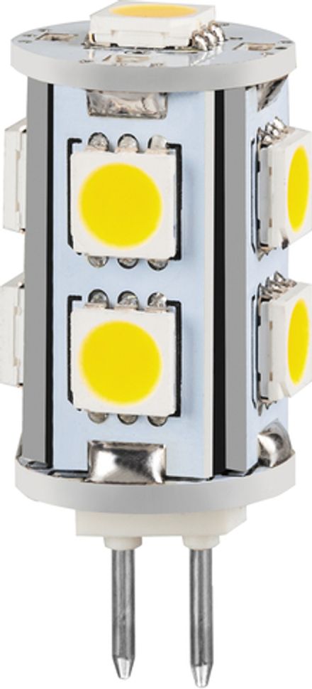 Лампа светодиодная LB-402 9LEDs(2W) 12V G4 2700K 13x23mm 25208