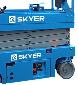 Самоходный ножничный подъемник с выдвижной платформой SKYER PL1632 Li M (в/п 15.8 м, г/п 320 кг)