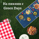 Стол складной металл, прямоугольный, 120х60х68.5 см, столешница МДФ, син, 4 стула
