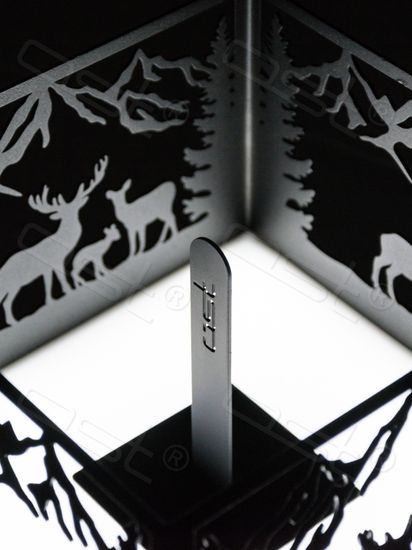 Биокамин настольный металлический "Forest spirit" с подсветкой