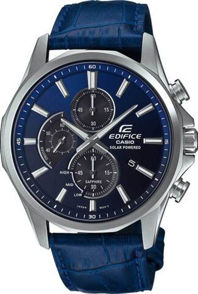 Японские наручные часы Casio Edifice EFB-670SBL-2A с хронографом