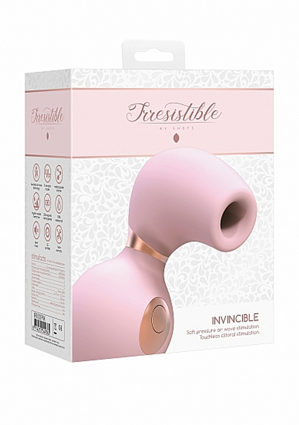 Вакуумно-волновой стимулятор Irresistible Invincible, розовый