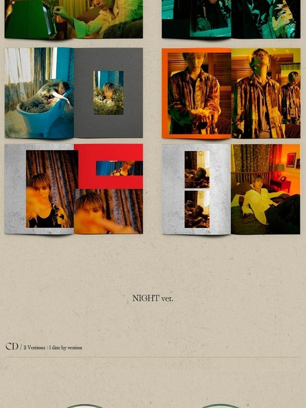 Альбом Super Junior Yesung - Beautiful Night 4th Mini Album PHOTOBOOK Version 2 Cover SET