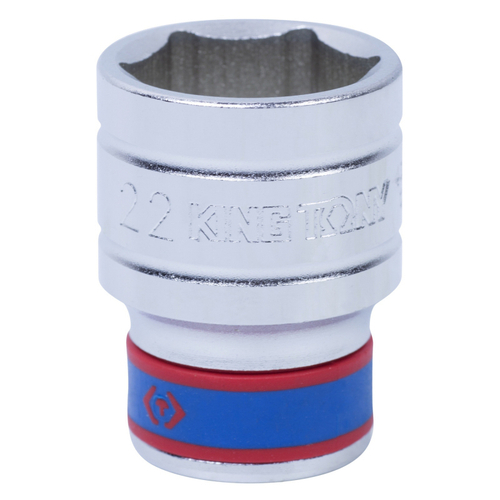 KING TONY (433522M) Головка торцевая стандартная шестигранная 1/2", 22 мм
