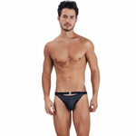 Черные мужские трусы-брифы с декоративным пояском Misty Brief (Размер: XL) (Цвет: черный)