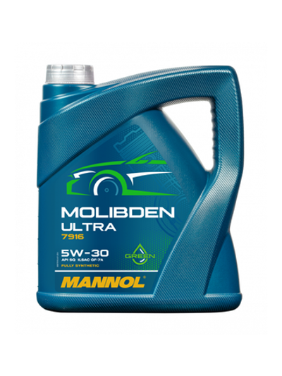 MANNOL 7916 масло мототрное Molibden Ultra 5W-30, 5л