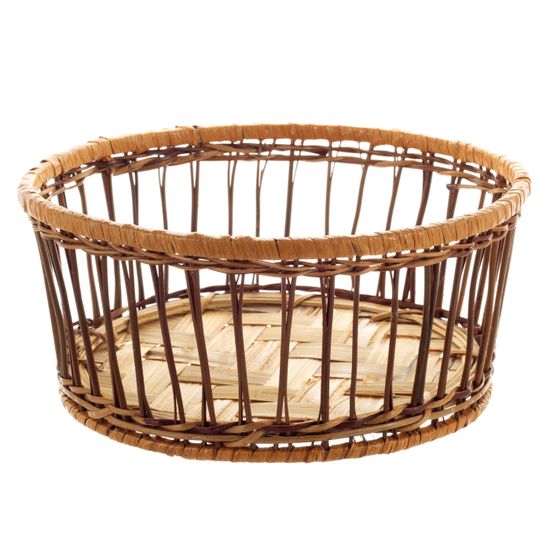 Кастрюля керамическая 1,8 л. с крышкой Kamille KM-6301 (24х21х12 см) в ротанговой корзинке