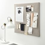 Доска для заметок с булавками IKEA SVENSAS (СВЕНСОС), Бежевая, 60х60 см