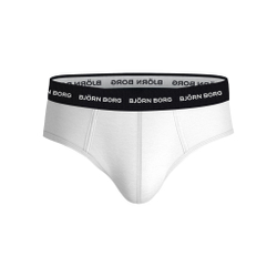 Björn Borg Cotton Stretch Brief Boxer Shorts 3 Pack Men - White, Black