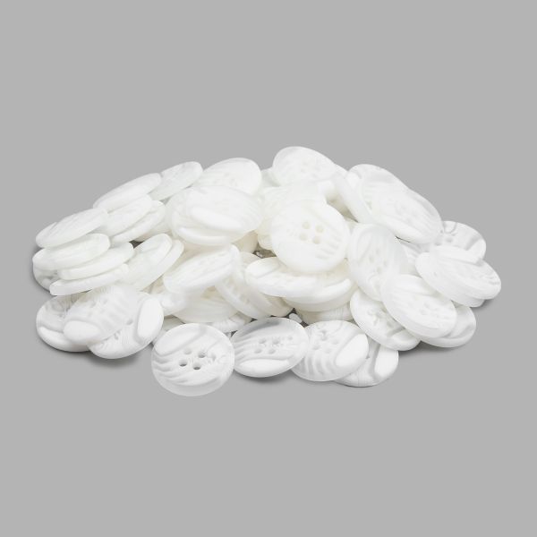 Пуговицы 4 прокола 32L=20 мм, (White (белый)) CB, 72 шт