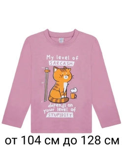 Футболка для садика и школы с длинным рукавом.девочка.1шт.