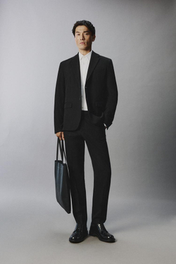 ZARA КОСТЮМНЫЕ БРЮКИ COMFORT, ЧЕРНЫЙ