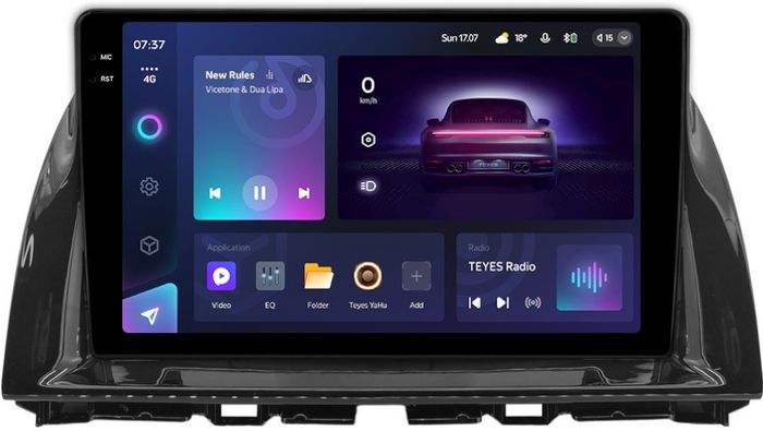 Магнитола для Mazda CX-5 2015-2017 (ШГУ цветной) - Teyes CC3-2K монитор 10.36" 2K QLED на Android 10, Быстрая, CarPlay, 4G SIM-слот