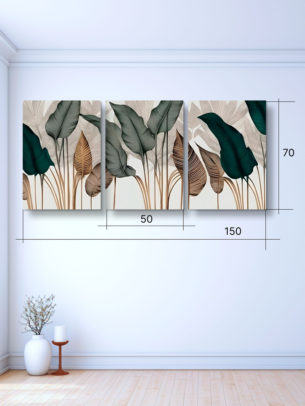 Картина Источник жизни модульная 50x70см 3шт.