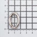 Карабин металл кольцо овал 20х11 мм, 10 шт, никель, ГУ12863