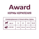 AWARD Консервы для взрослых собак, паштет из индейки с черникой, 400г